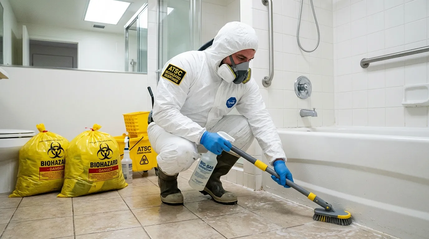 Decontamination equipment deployed for Blood Cleanup in Tenafly